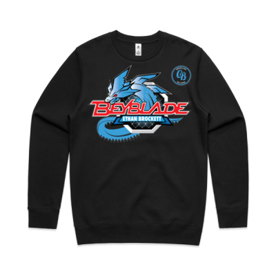 BeyBlade 1.0 Black Crewneck Sweatshirt - Adult Thumbnail
